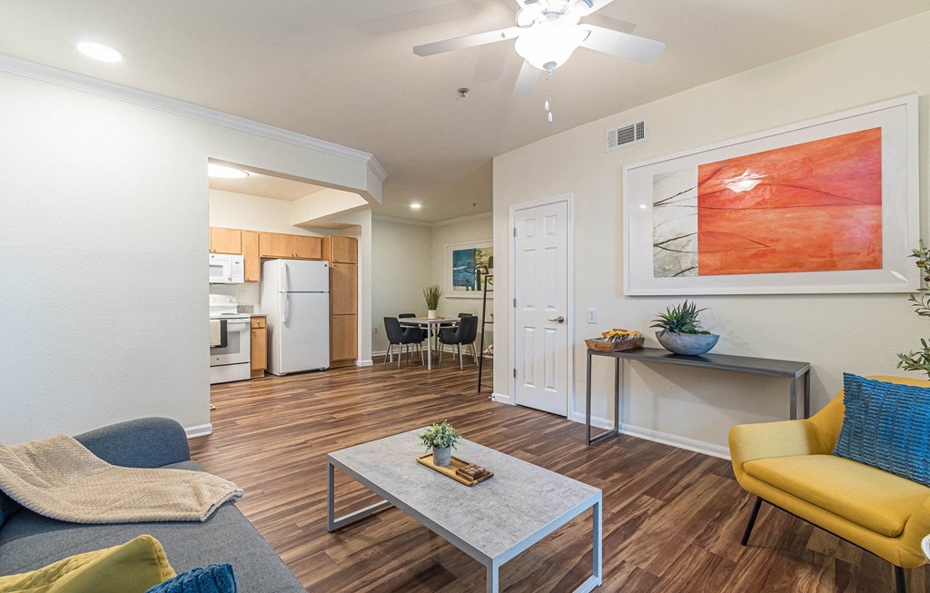 Living Room With Kitchen at Capitol Crossing, Austin, 78744